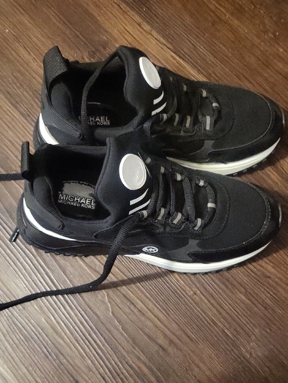 Michael Kors Black and White Men’s Low-Top Sneakers
